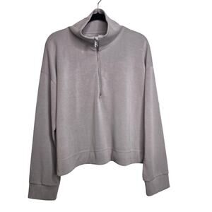 Athleta Seasoft Quarter Zip Purple Lavender Size XL Soft Pullover Athleisure